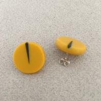 Image 2 of mustard circle studs