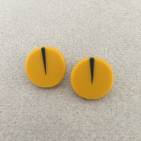 Image 1 of mustard circle studs