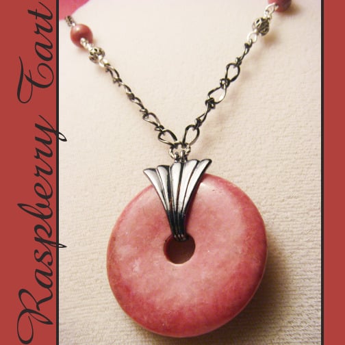Image of Raspberry Tart Necklace