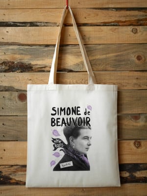 Image of SIMONE DE BEAUVOIR tote bag