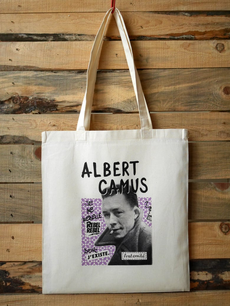 Image of ALBERT CAMUS tote bag