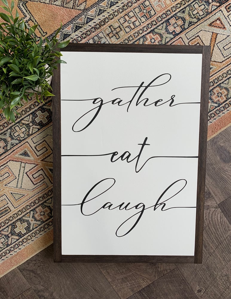 Image of Gather. Eat. Laugh