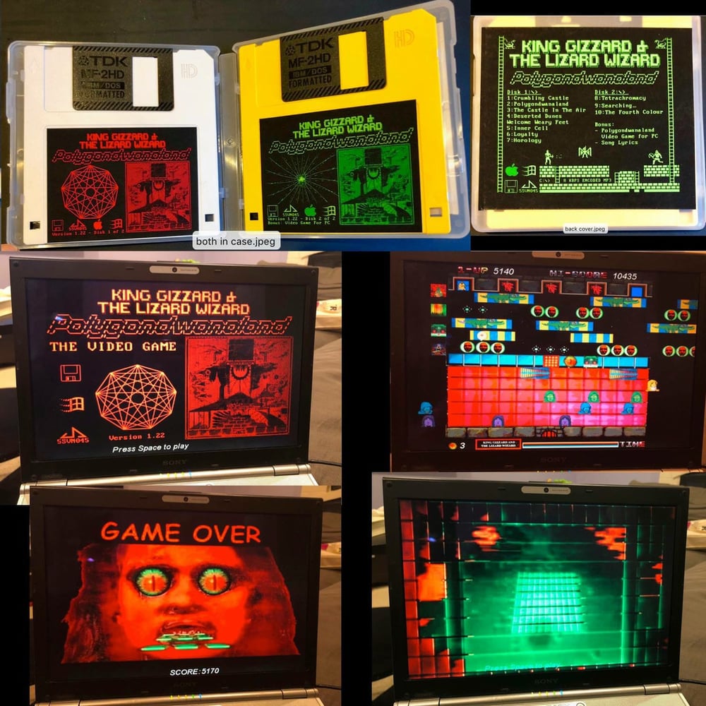 Image of Polygondwanaland Album + Video Game on 2 Floppy Disks