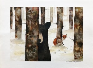Bosco orso volpe by Alessandra Nardotto