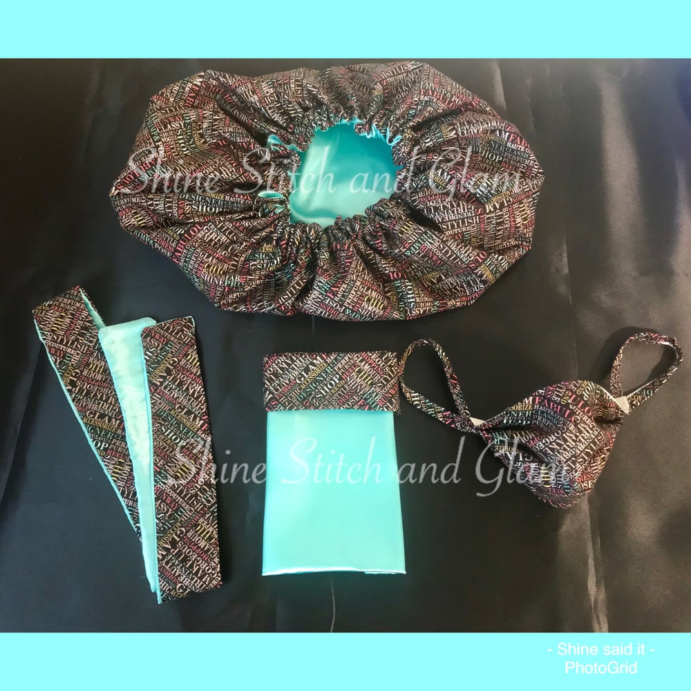 Image of Glam Girl Beauty Bonnet Bundle or Couture Bonnet Bundle 