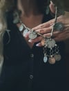 vintage long nomadic coin necklace 