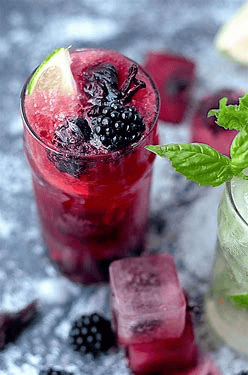 Image of  Blackberry Hibiscus Cocktail - yields 8 drinks