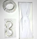 Image 1 of Summer White Lucite Accessories Set