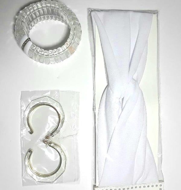 Image of Summer White Lucite Accessories Set