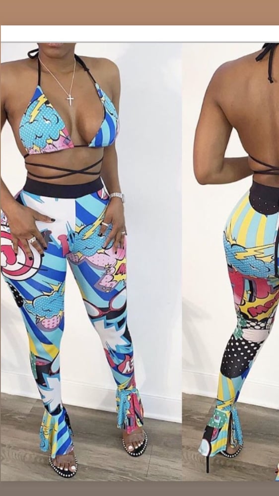 Image of 2 piece character pants set 
