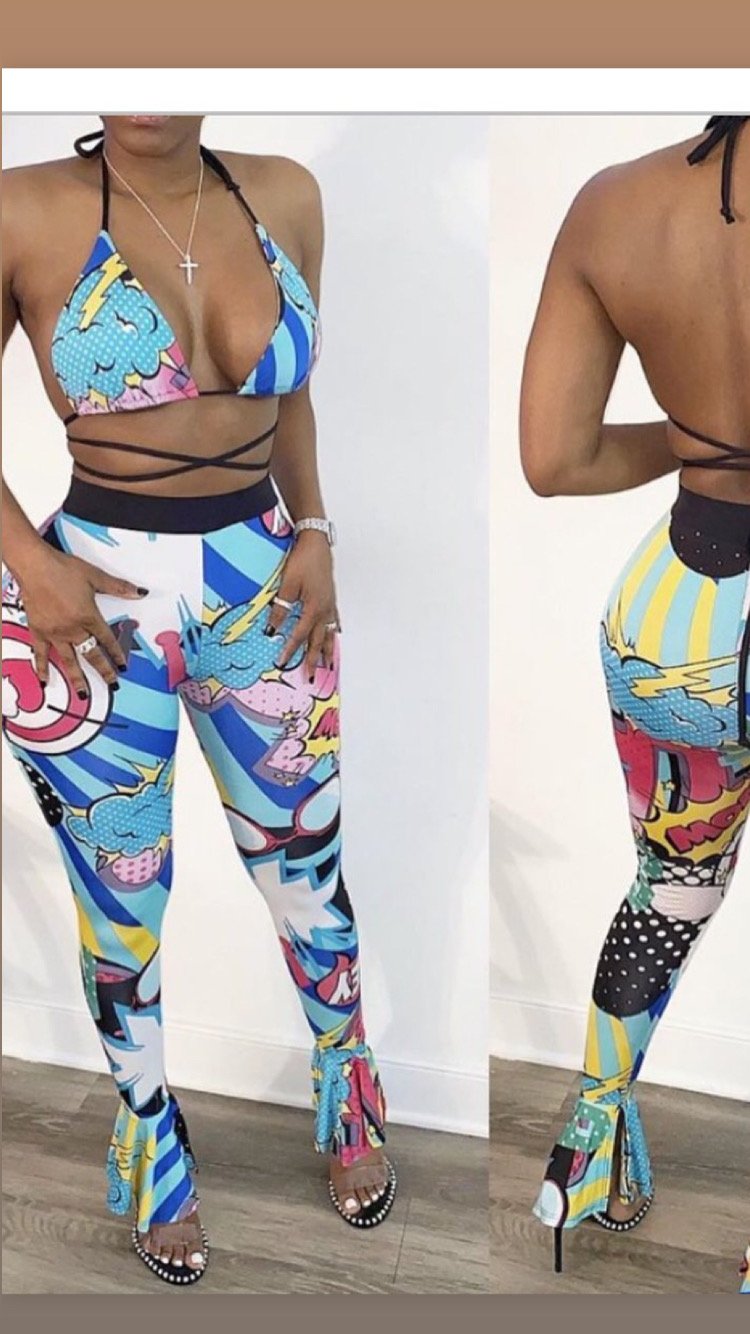 Image of 2 piece character pants set 