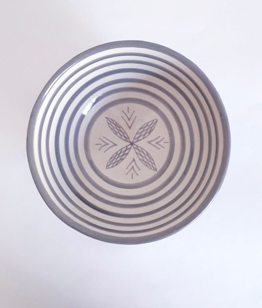 Image of MOROCCAN STRIPED CERAMIC BIG BOWLS