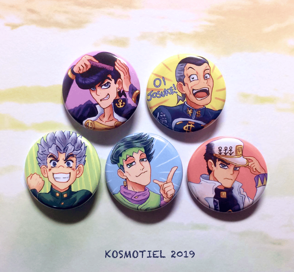 Jojo Diamond Is Unbreakable Button Pins Kosmotiel