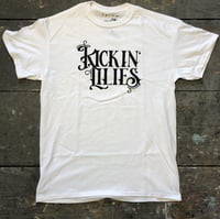 Kickin' Lilies Logo White/Black T-Shirt