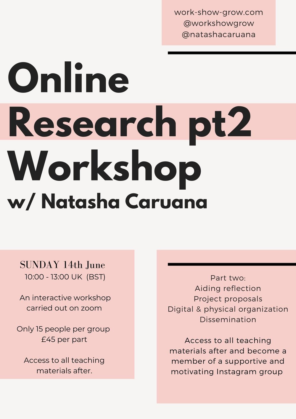 Image of June 2020 - Creative Research Pt2 Online Workshop