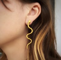 Image 2 of Snake Gold Earrings