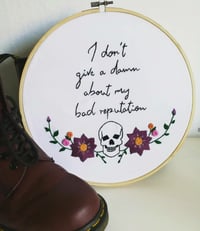 Broderie "Mauvaise Réputation"