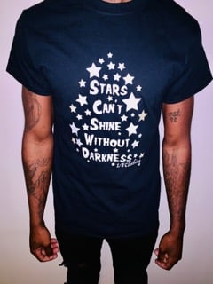 "Stars Can't Shine Without Darkness" T-Shirt-Black
