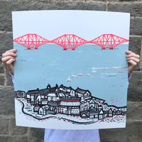 (LARGE) Forth Rail Bridge screen print