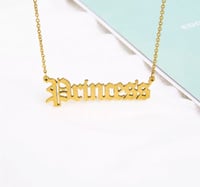 Princess Letter Necklace 