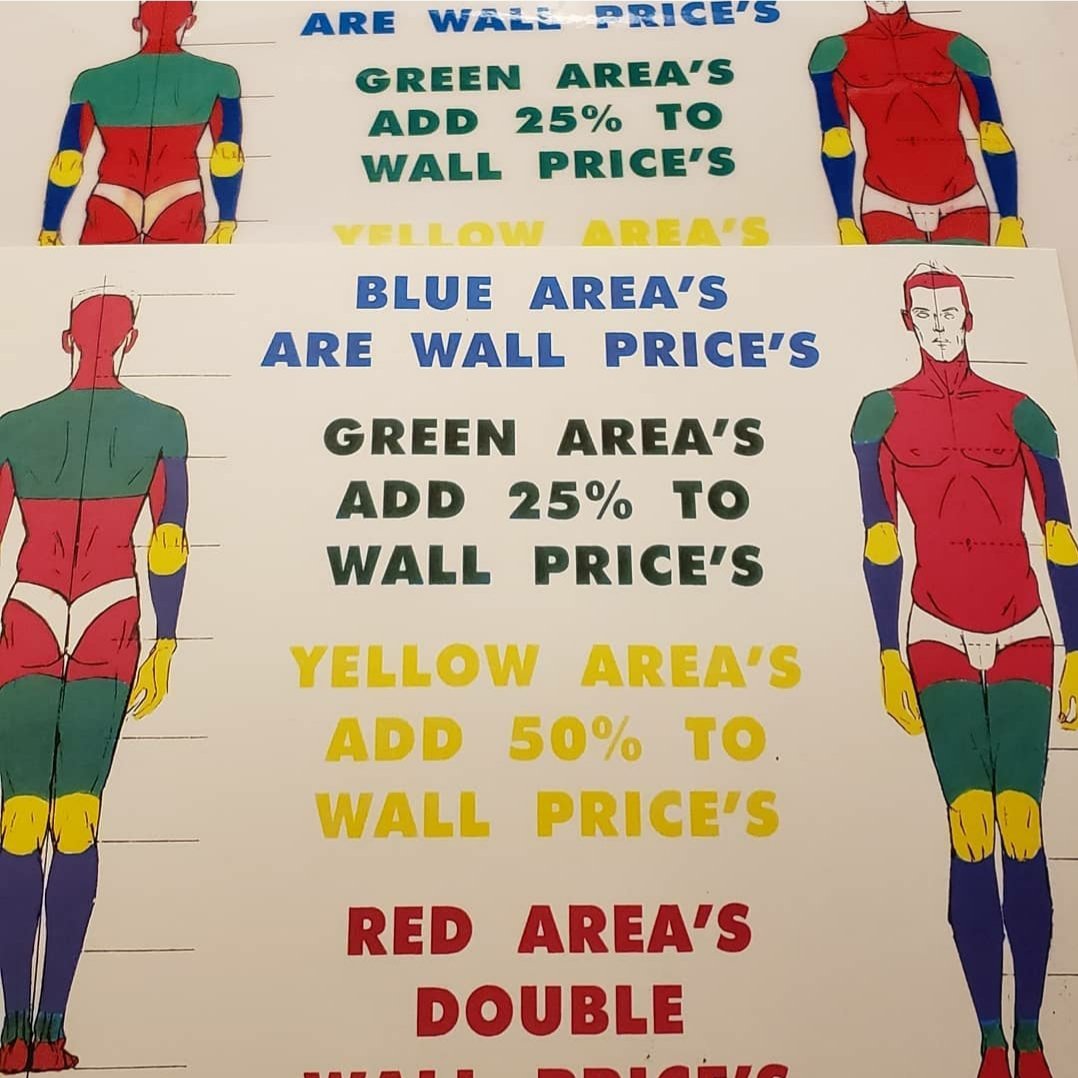 United Body Price Guide Chart 