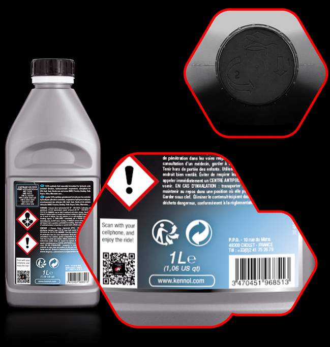 CHF FLUID FLUIDE HYDRAULIQUE 100% SYNTHÈSE 1L