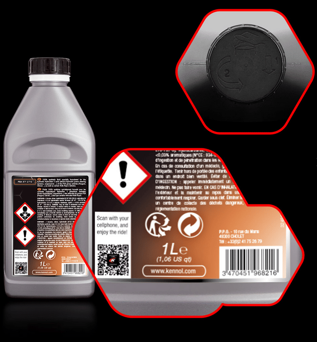 LDS FLUID FLUIDE HYDRAULIQUE 100% SYNTHÈSE 1L