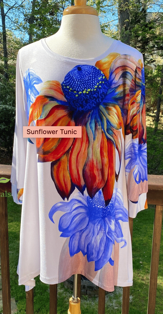 Image of Botanical Tunic Sunflowers