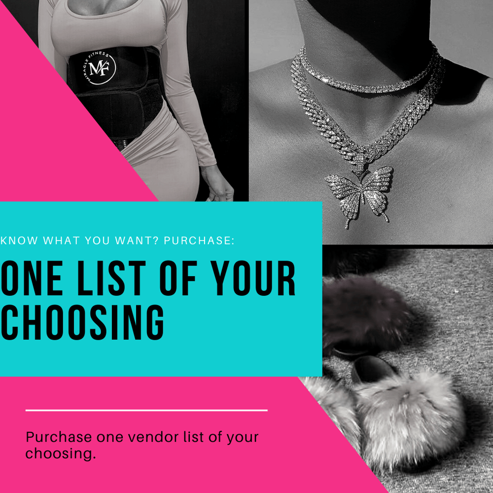 Purchase One List Of Your Choosing