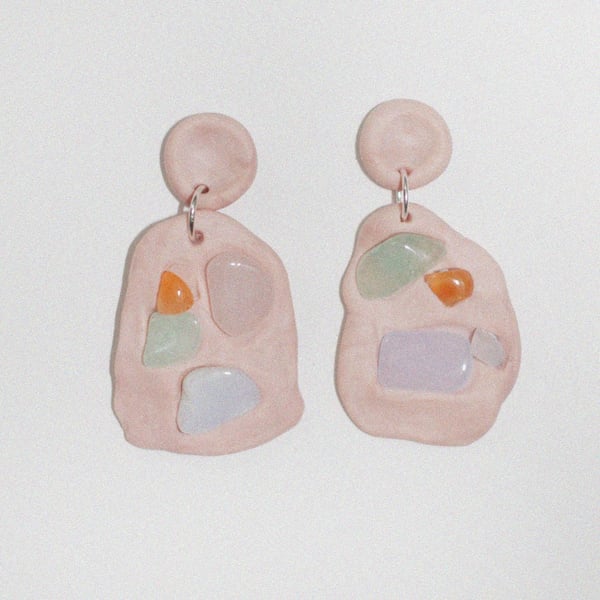 Image of *PRE-ORDER* Mosaic drop earrings