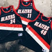 Image 1 of Original 90’s Champion Portland Trailblazers Jerseys.