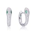 Image of Emerald Snake earrings