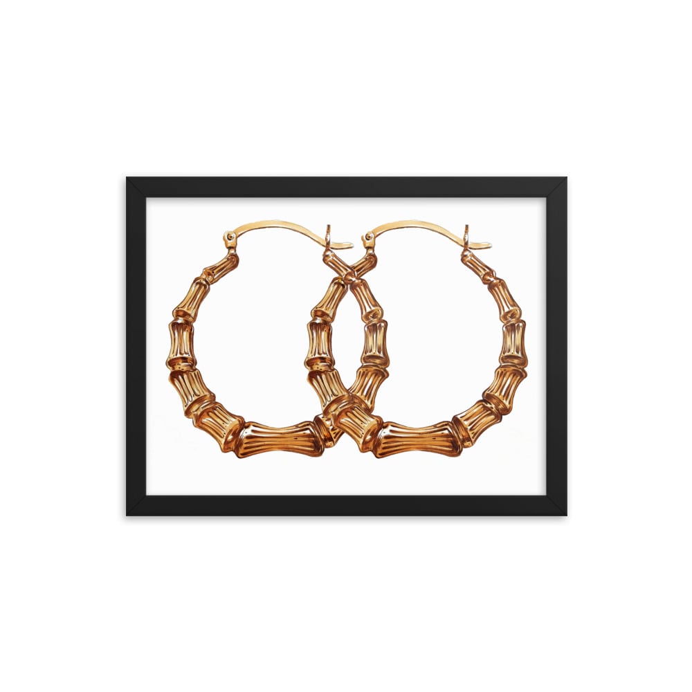 Image of Framed Bamboo Hoops