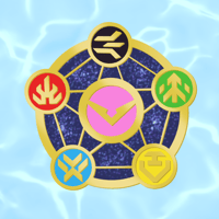 Image 3 of Voltron Pentagram Sigil Enamel Pin 