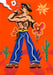 Image of "Rose Slingin' Bandit II" Framed Mini Painting