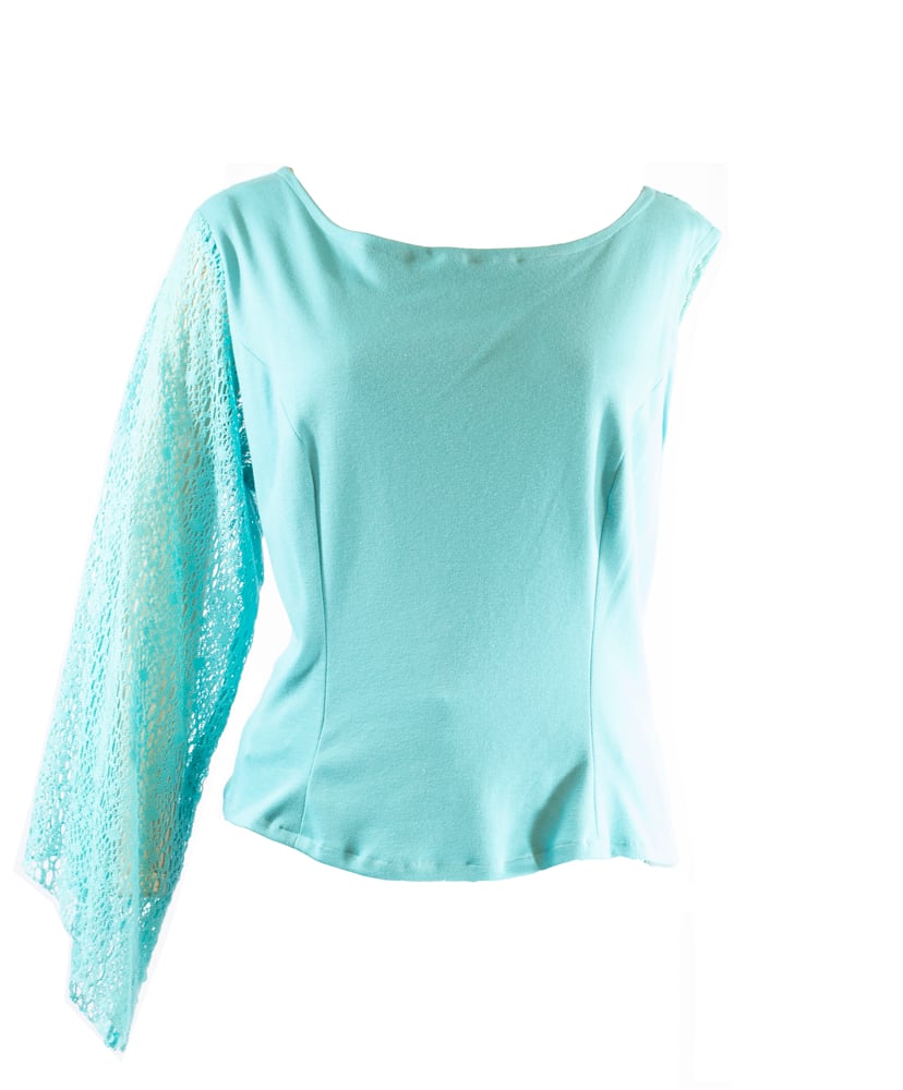 Image of Lace back one sleeve