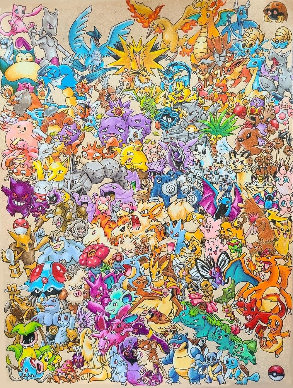 Pokemon First Generation Original Print