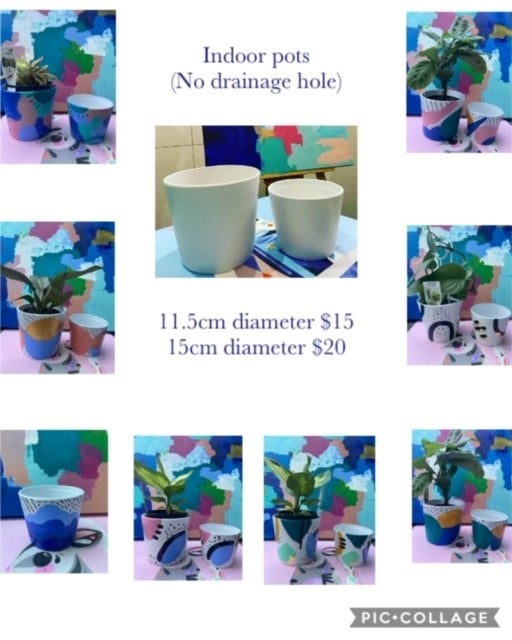 Image of Indoor ceramic pots