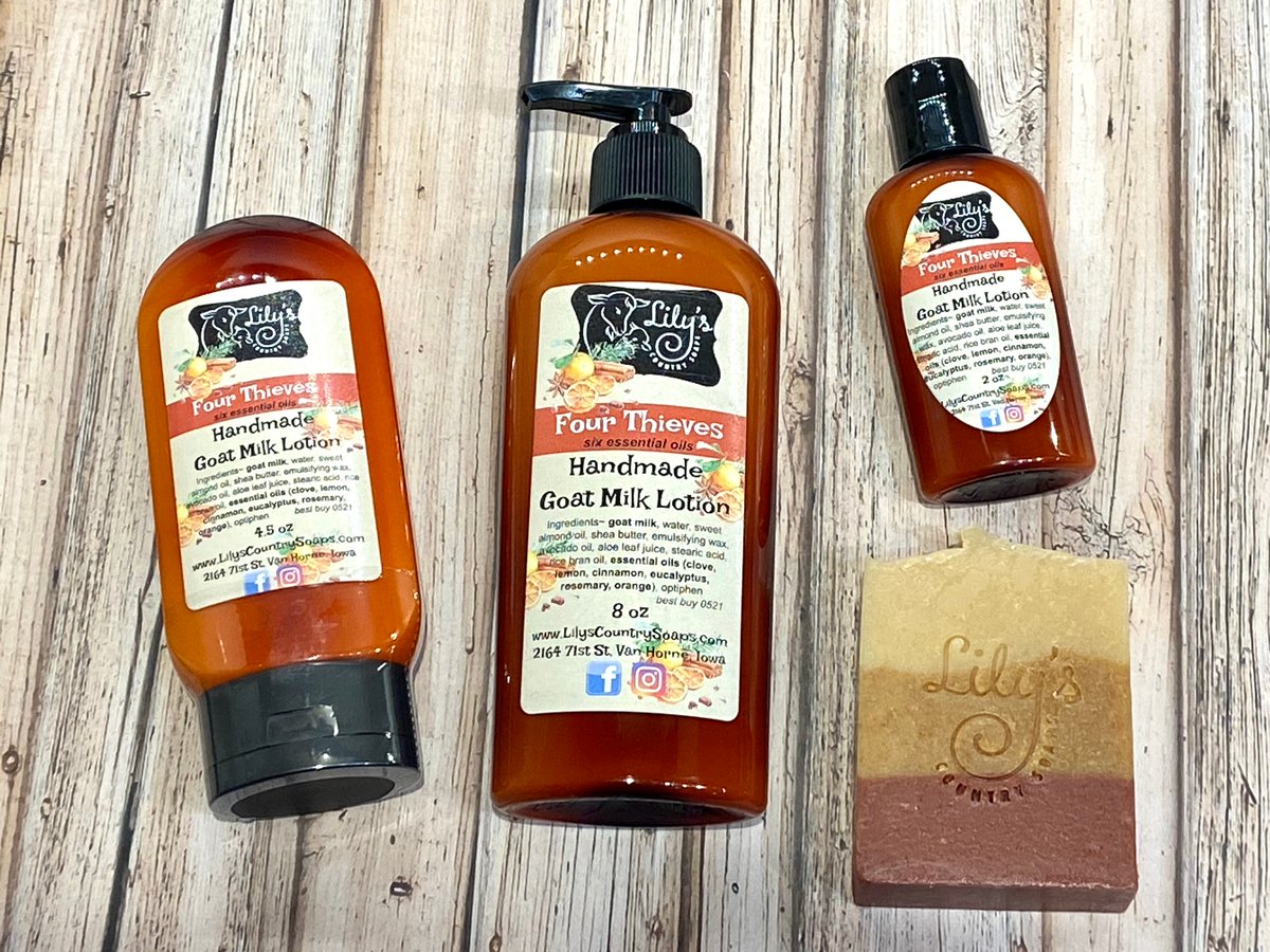 Thieves Oil goat milk soap