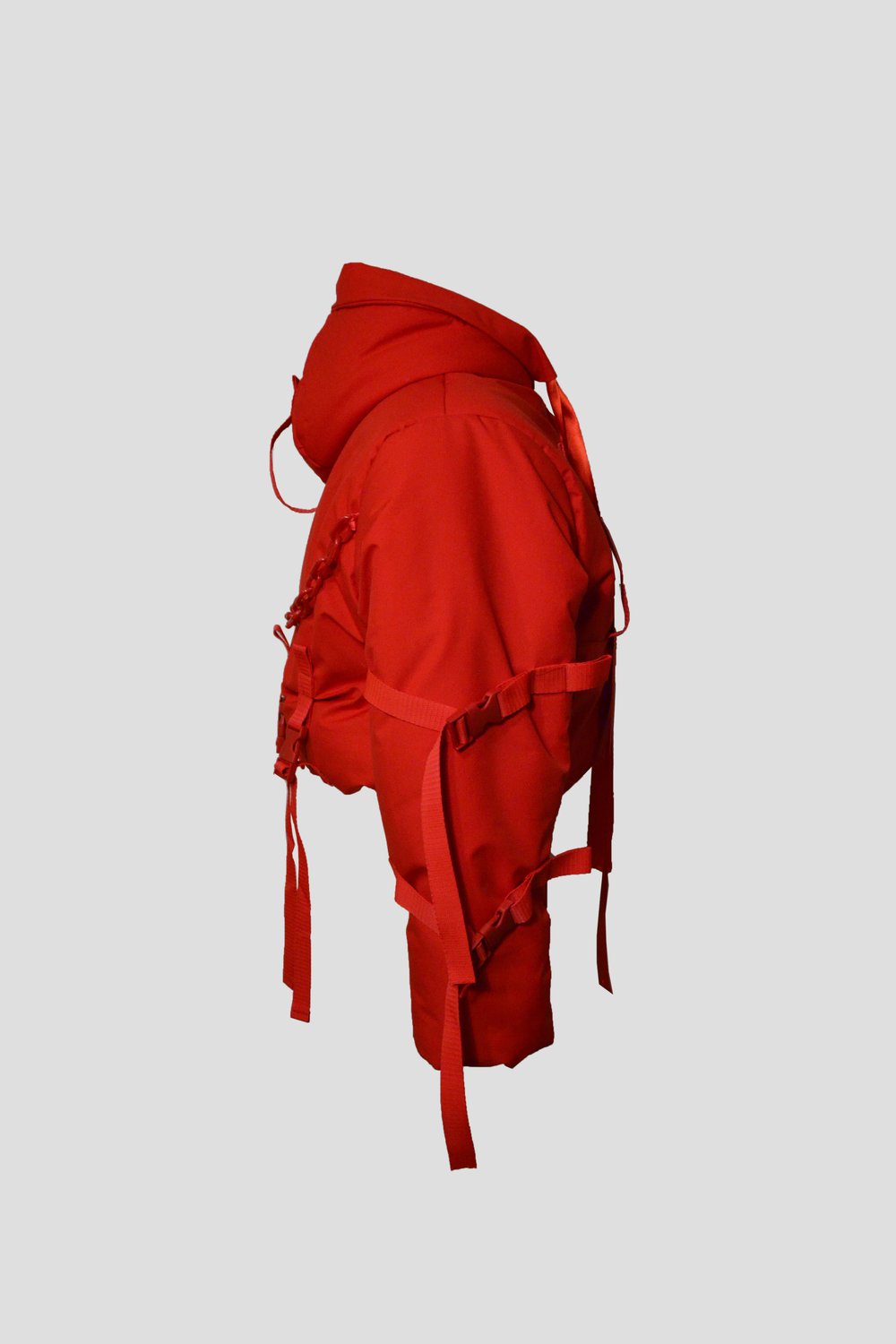 Image of Red puffy jacket