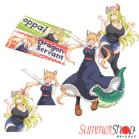 Image 1 of Kobayashi maid dragon ( lucoa v2 & tohru v2 ) Slaps. Diecut