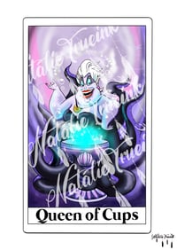 Image 1 of Ursula - Queen of Cups Tarot card print A4