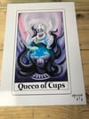 Ursula - Queen of Cups Tarot card print A4