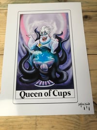 Image 2 of Ursula - Queen of Cups Tarot card print A4