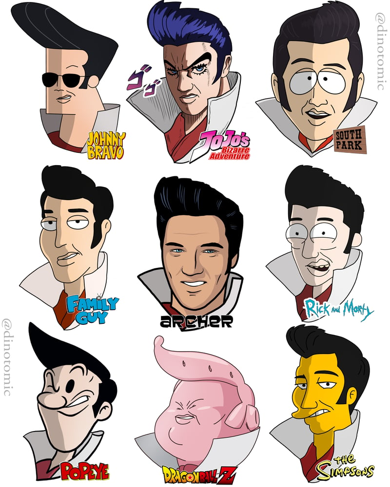 Image of #213 Elvis in many styles 