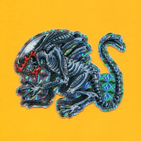 Alien Creature Prismatic Sticker