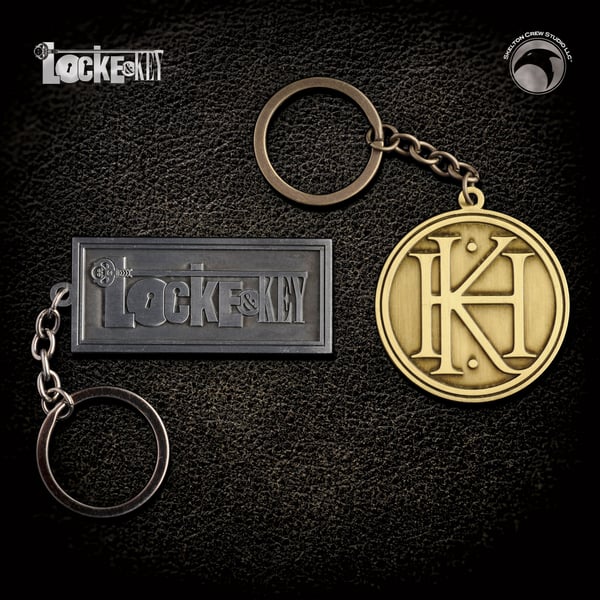 Image of Locke & Key: Logo & Key House keychain set! BACKROOM FIND