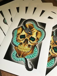 Image 1 of “Skull and Snake” Print