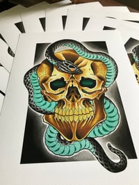 Image 3 of “Skull and Snake” Print