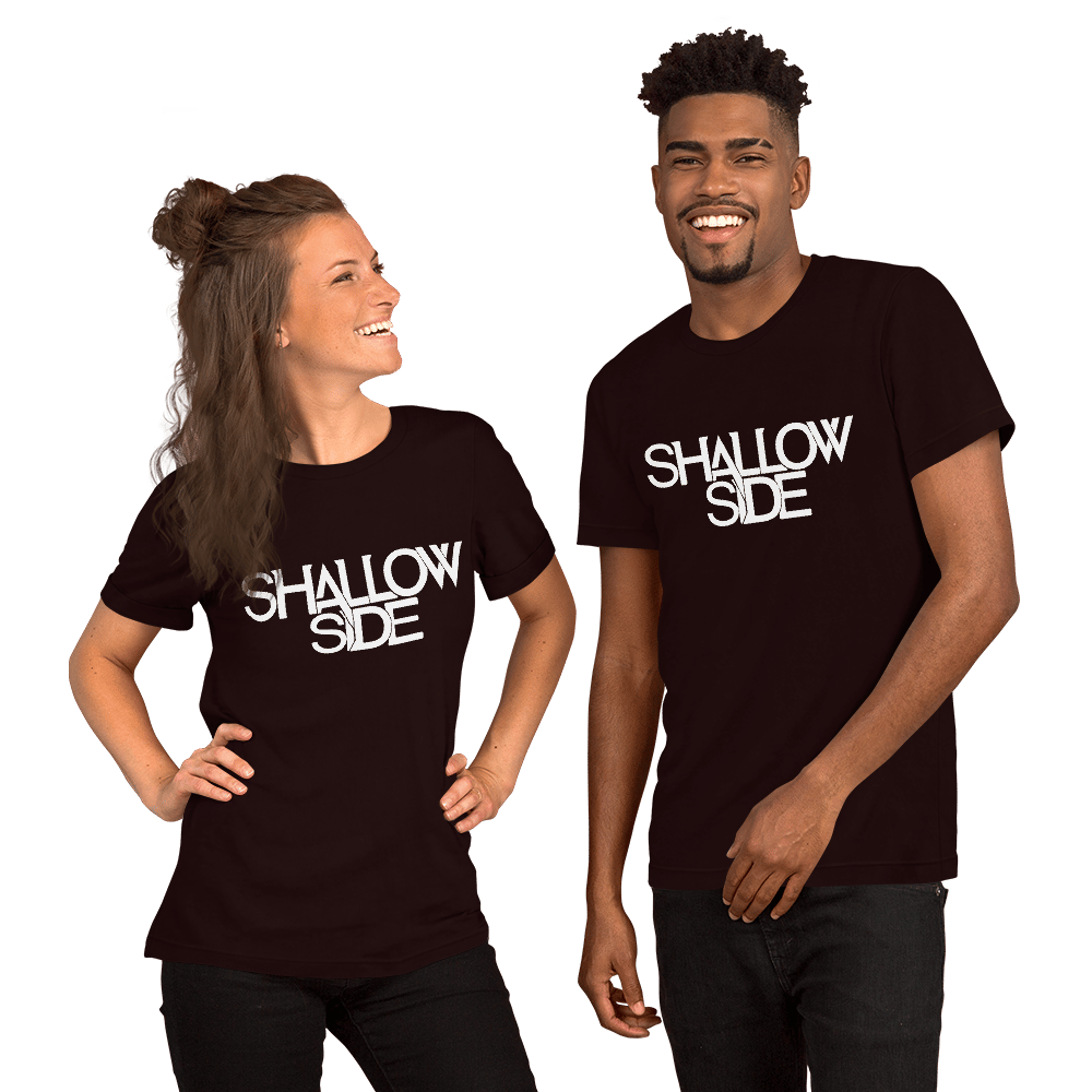 Shallow Side White Logo Unisex T-Shirt